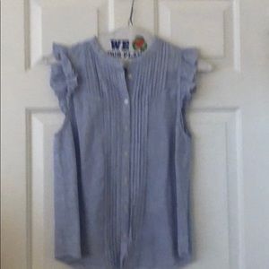 Jcrew factory striped cotton blouse